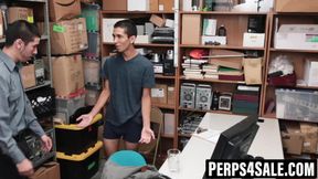 Skinny thief sucks then takes dick from behind