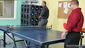 3some Naked Ping Pong: Straight Hairy Guys & Black Straight Boys