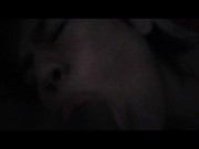 My friend's sister gives me a blowjob while he's away