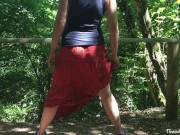 Peeing on puplic trail - german amateur - Theodora Einhorn