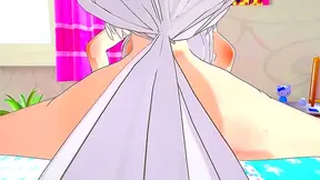 Busty Emilia Gives Blowjob then Takes Anal for Huge Cumshot in 3D Anime Action!