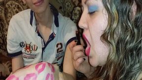 Lipstick payback for massage WMV