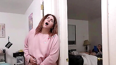 Uh oh! Little step Sis Caught Watching Older Brother Masturbate