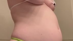 Weight gain shake chugging