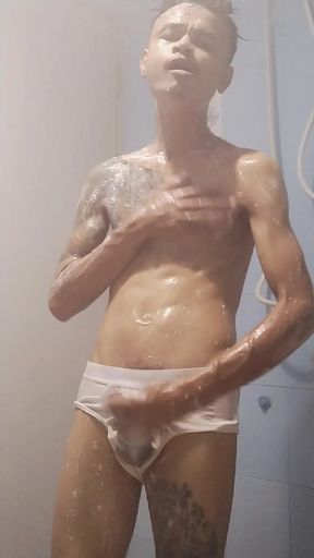 Take a shower solo Masturbation.