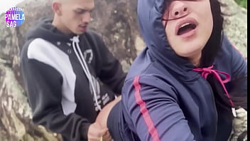 Beach public humiliation for big assed twink