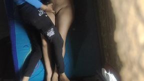 Desi Village girl masterbating by stepbrother