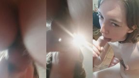 une petite pipe gouteuse avec mon collier goth