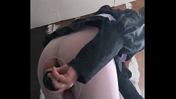 Isissyl my no hands cumshot crossdresser big dildo deep anal