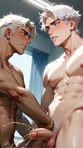 Fantastic XXX Act at the Office Desk with a Muscle Man Spread Broad Open. It's Super-steamy Super-hot Nude Porn Time!