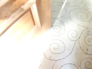 Ebony weenie in white butt