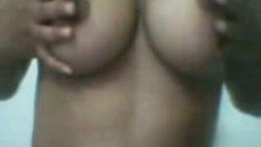 Busty Desi college girl was in need and agreed t show me her boobs on cam for money