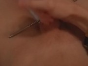 Sounding and stroking my cock ;)