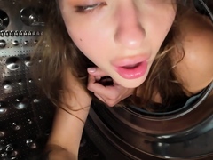 Stepsis ass fucking creampie! Deepthroat her taut booty and