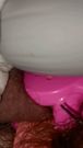 cumming in a cage while being diapered