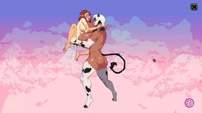 Furry farmer gets gangbanged by catgirls in the field