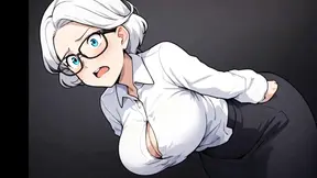 Grandma charms naughty neighbor into a humping session