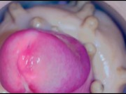 Compilation of intense cumshots - solo guy - fleshlight - eating cum - moaning loudly