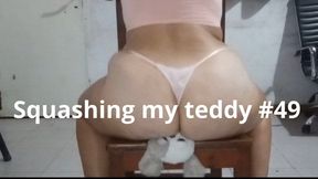 Squashing my teddy #49