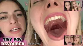 Tiny POV: Two Giantesses Decide Who Eats You First - Indica Jane & Vika [4K]