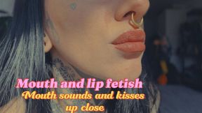 Lipstick Kisses POV Mouth Closeups & Wet Kissing Sounds