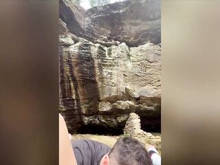 Homemade Amateur Pair Blow job & Banging Outdoor Compilation: Nature Sex with Creampie