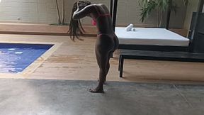 A day at the pool with my gigantic ass neighbor