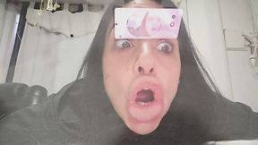 My faces through the glass!