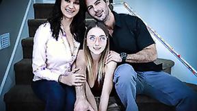 ”FOSTER TAPES Lonely Foster step daughter Offers Her Body - Alexis Zara & Macy Meadows”