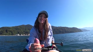 She invite to swim on sup surf but fucked me so good