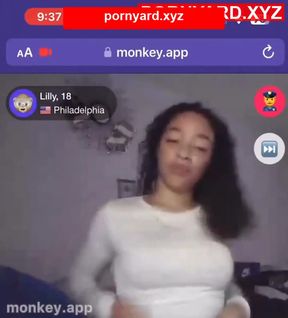 Amateur teen flashes webcam for reaction