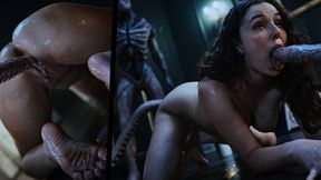 3D Anime Succubus Leana Lovings gets fucked by a sex demon