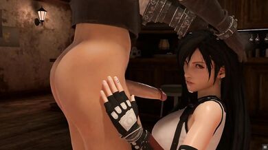 True Facial [Parody Hentai game] Tifa rough anal fucked by Cloud from Final Fantasy