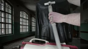 Vacuuming Girlfriend's Super Soft Italian Leather Jacket