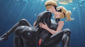 Extreme Free Diving Breath Hold Sex | Tight Wetsuit & Long Fins Underwater Passion