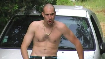 gay fuckjed by straight scally boy in exhib forest under the car