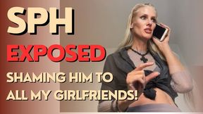 SPH exposure - Nicole van Kuppeck warns ALL Her friends about this premature ejaculator and laughs so hard about him - LOW RES version