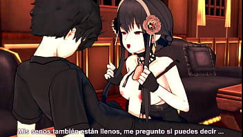 Yor Forger es follada muy rico en un bar y se vuelve adicta al sexo