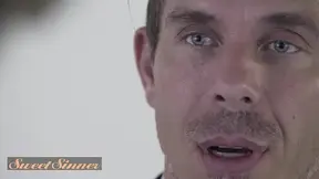 SWEET SINNER - Wife�s Worries Fade As Her Husband Buries His Dick Fully Between Her Gigantic Melons