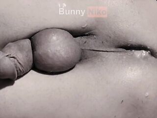 Bunnyniko's sissy gasp trembles unfathomable inside