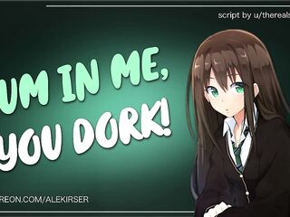 Your Tsundere Bully WANTS Your Cum! - ASMR Audio Roleplay