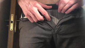 Unzipping soft thick dick
