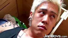 Blond Japanese Twink Goes Wild—Fucking Jacking Nonstop – Full Show 18+