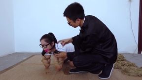 Bound Babe Embracing Eastern Erotica: A Crude Domination Rhapsody