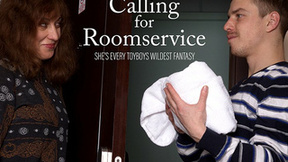 Mature Rafaella wanted some extra roomservice from her toyboy