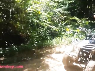 HD Thai teen heather goes atving in paradise and gets massive t