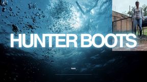 hunter boots dirty puddles