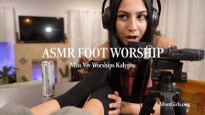 ASMR Foot Worship — Miss Vee Worships Kalypso 4k