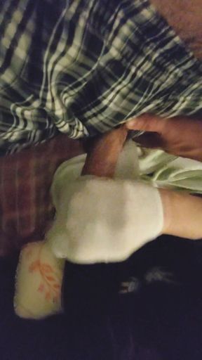 Sexy Little White Ankle Sockjob Sock Handjob