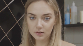 ”Charming sexy girl & her sexy morning routine so sexy naked teen enjoyed posing”